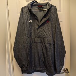 Jordan Men's Black and Red Windbreaker